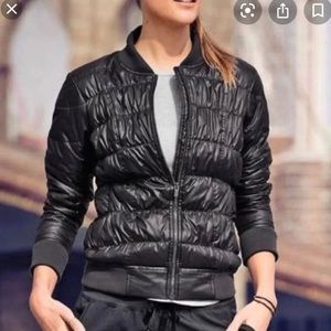 Athleta Down Puffer Bomber Jacket